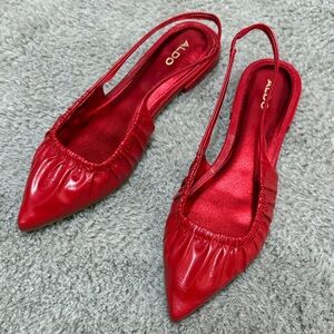 ALDO - Red Elegant Slingback Flats